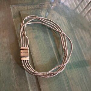 Pandora Reflexions Multi Snake Chain 925 Sterling Silver Bracelet